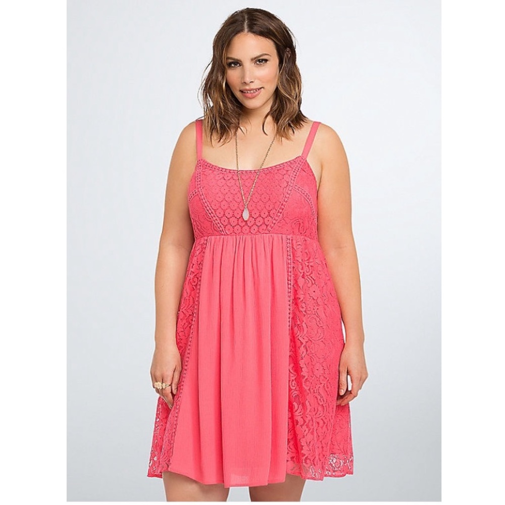 torrid lace gauze dress plus size 4x